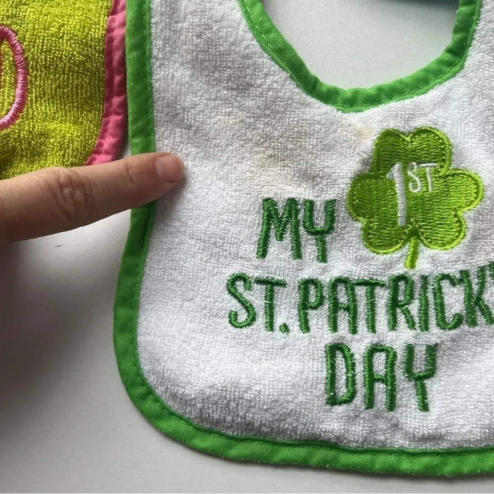 +10 Baby Girl Boy Infant Feeding Bibs Christmas Easter Birthday Valentine’s Day